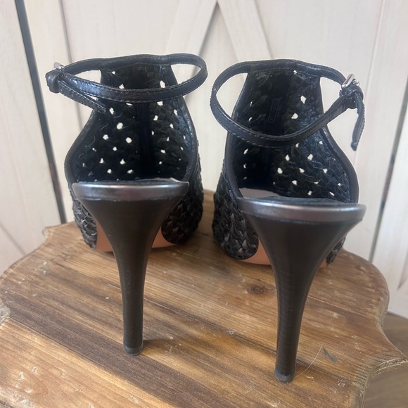 Coach Black Woven Ankle Booties - Picture 3 of 5